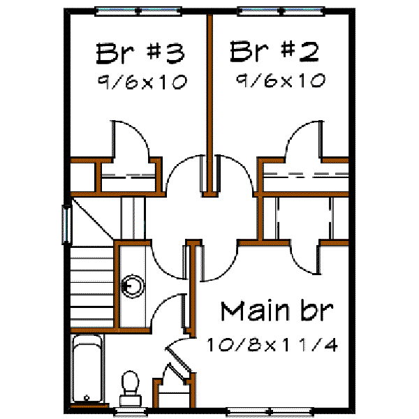 upper floor house blueprint