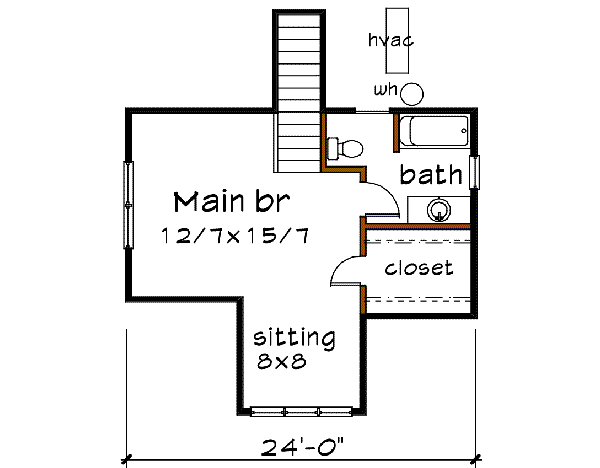 upper floor house blueprint