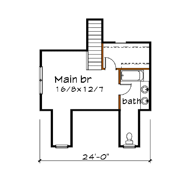 upper floor house blueprint