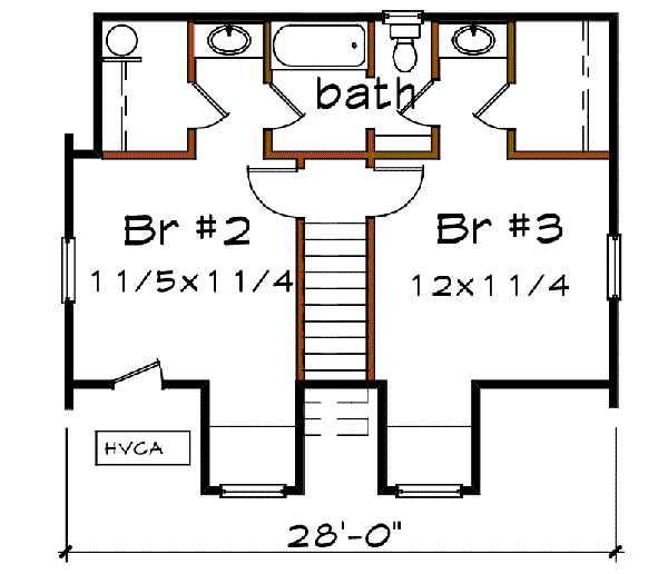 upper floor house blueprint
