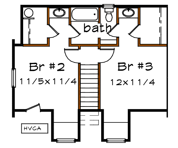 upper floor house blueprint