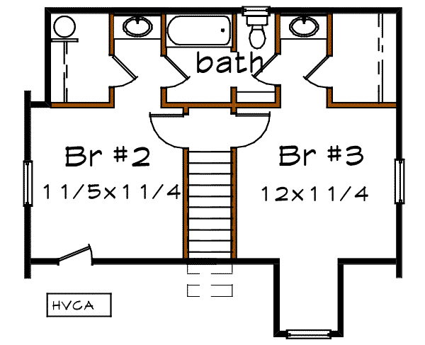 upper floor house blueprint