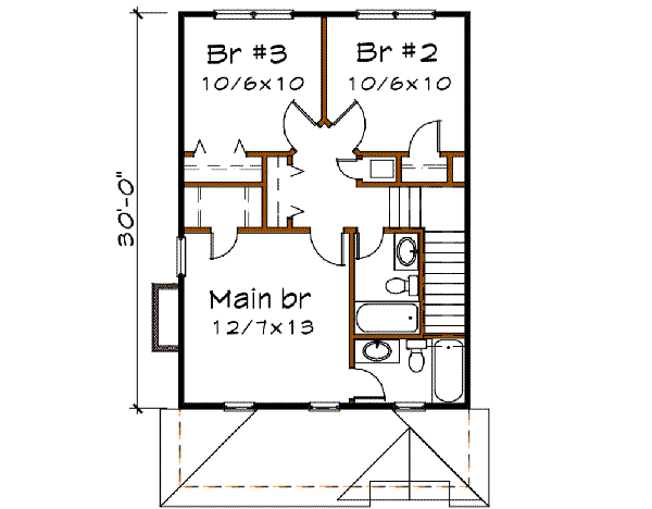 upper floor house blueprint
