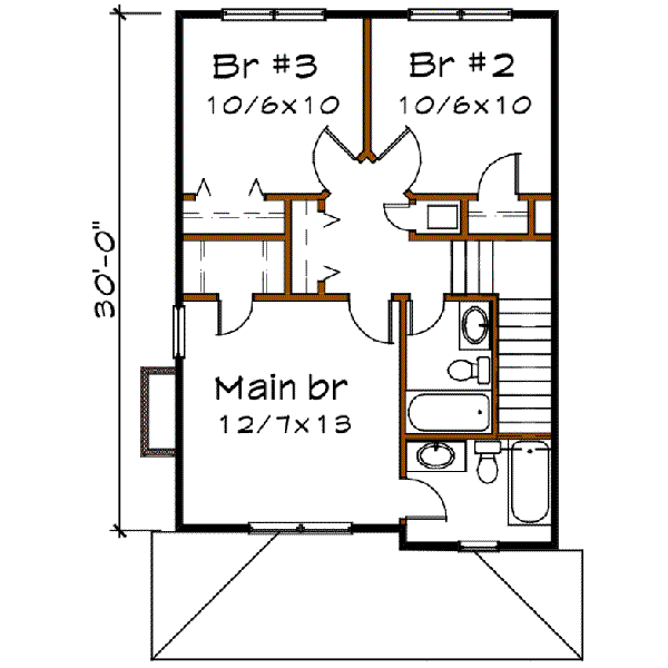 upper floor house blueprint