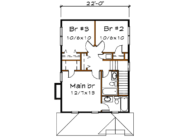 upper floor house blueprint