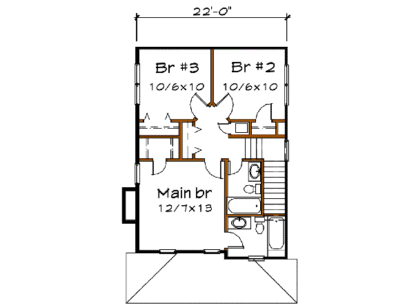 upper floor house blueprint