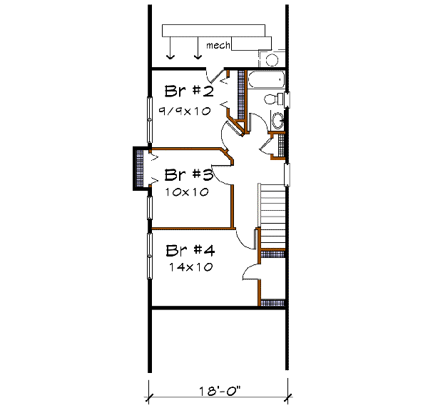 upper floor house blueprint