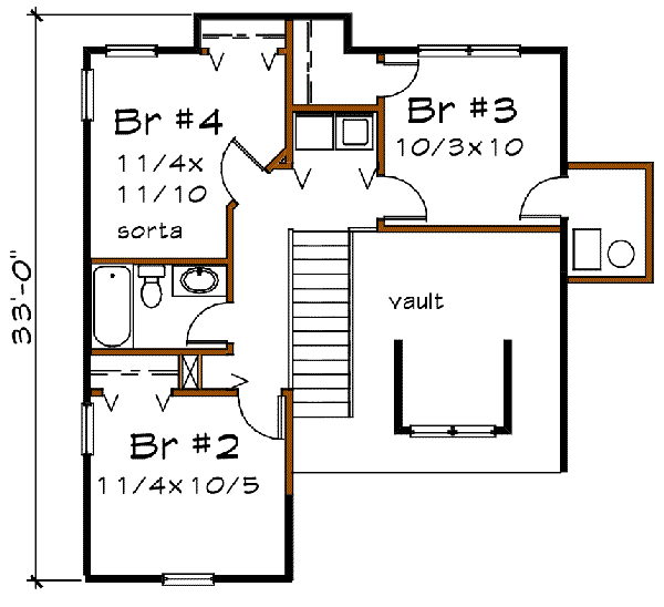 upper floor house blueprint