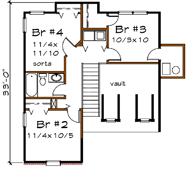 upper floor house blueprint