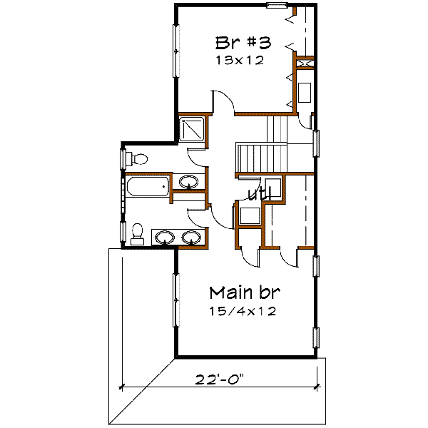 upper floor house blueprint