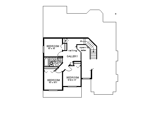 upper floor house blueprint