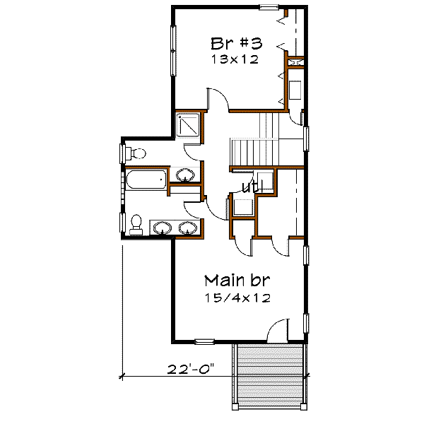 upper floor house blueprint