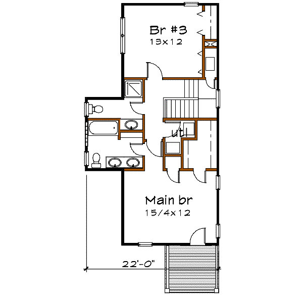 upper floor house blueprint