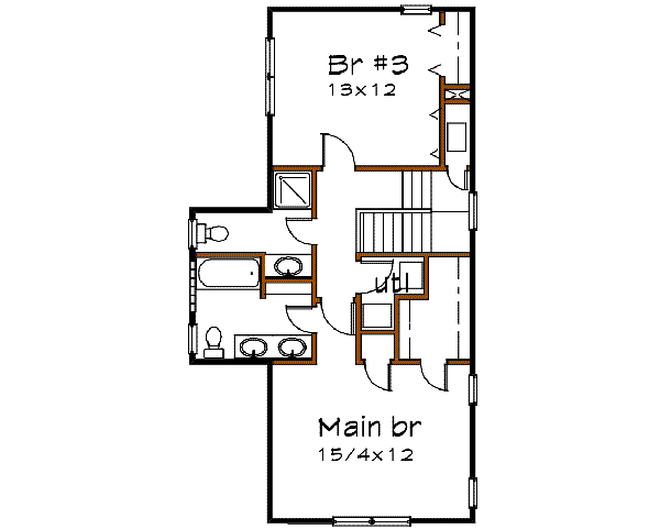 upper floor house blueprint