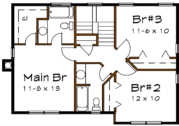 upper floor house blueprint