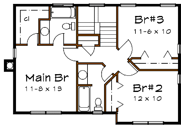 upper floor house blueprint