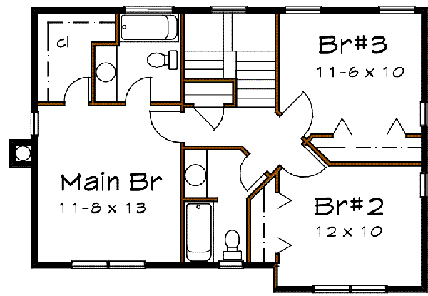 upper floor house blueprint