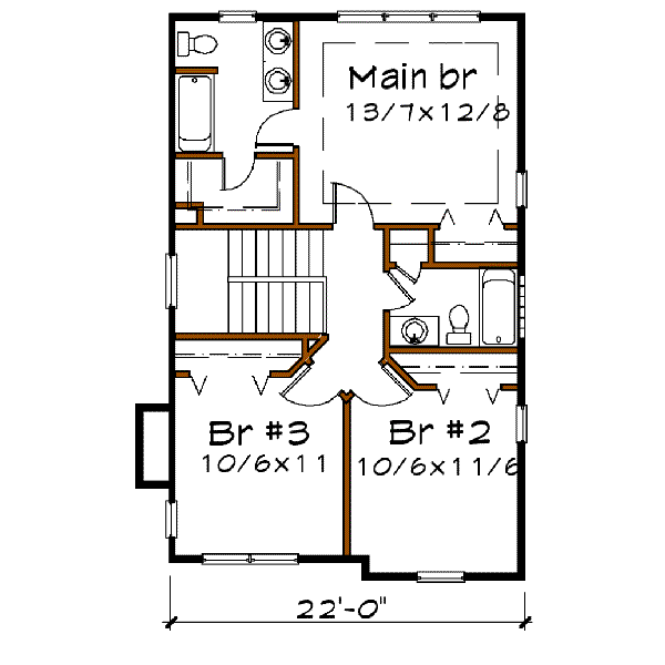 upper floor house blueprint