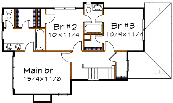 upper floor house blueprint