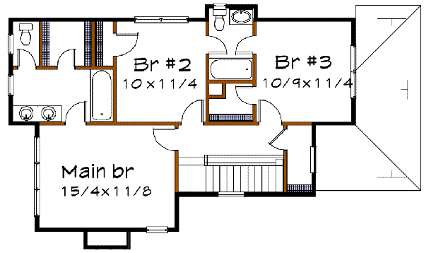 upper floor house blueprint