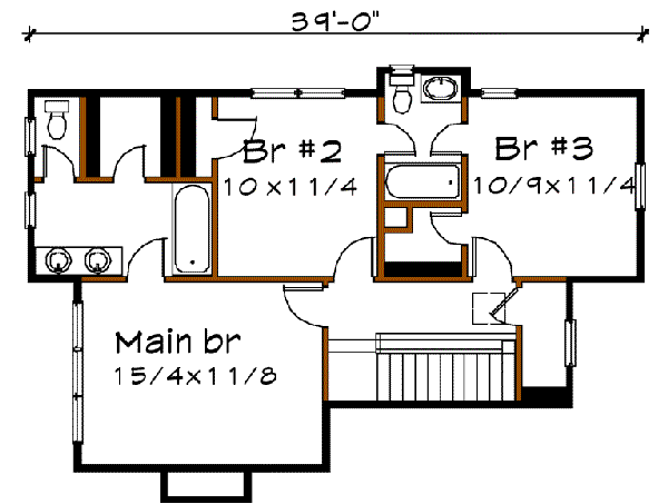 upper floor house blueprint