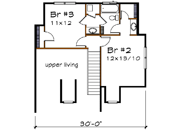 upper floor house blueprint