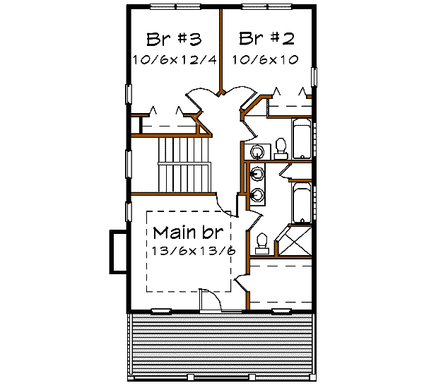 upper floor house blueprint