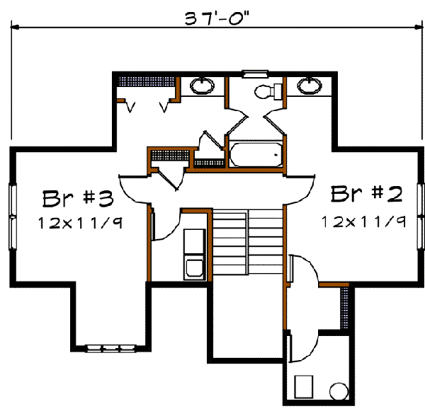 upper floor house blueprint