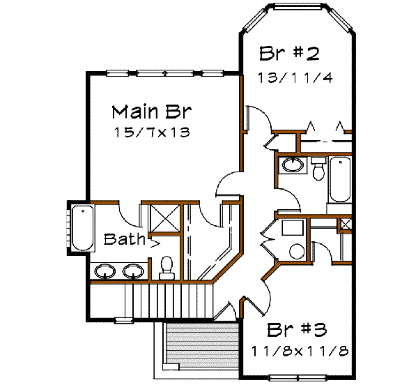 upper floor house blueprint