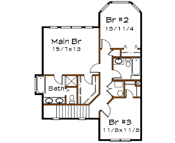 upper floor house blueprint