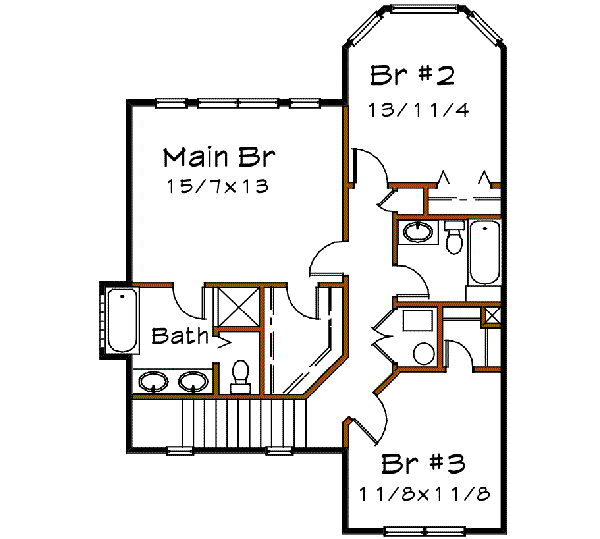 upper floor house blueprint