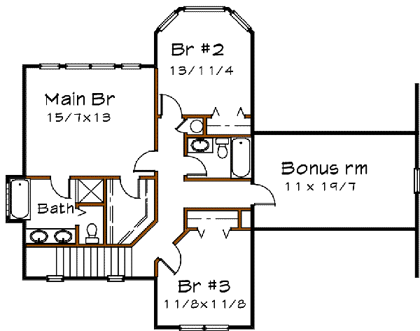 upper floor house blueprint