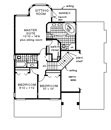 upper floor house blueprint