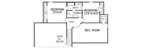 upper floor house blueprint