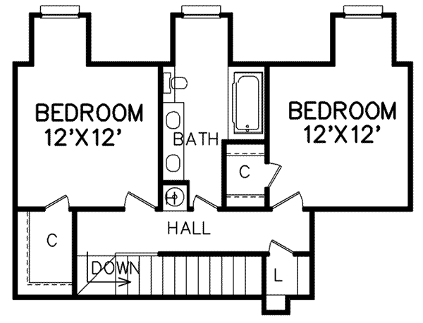 upper floor house blueprint