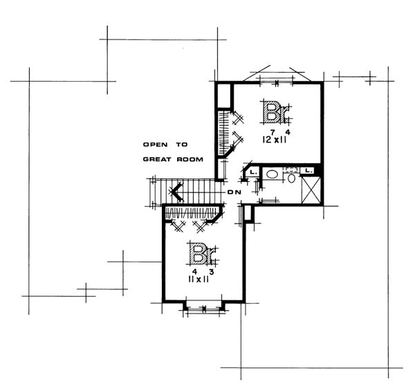 upper floor house blueprint