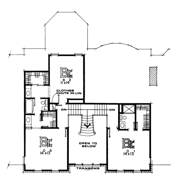 upper floor house blueprint