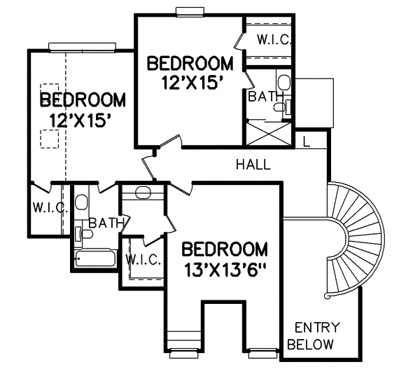 upper floor house blueprint