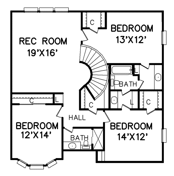 upper floor house blueprint