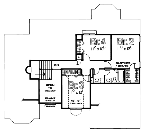 upper floor house blueprint