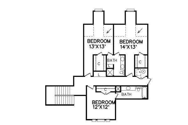 upper floor house blueprint