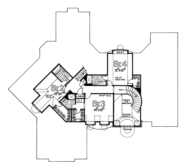 upper floor house blueprint