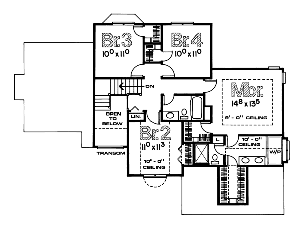 upper floor house blueprint