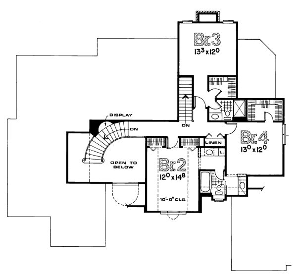 upper floor house blueprint