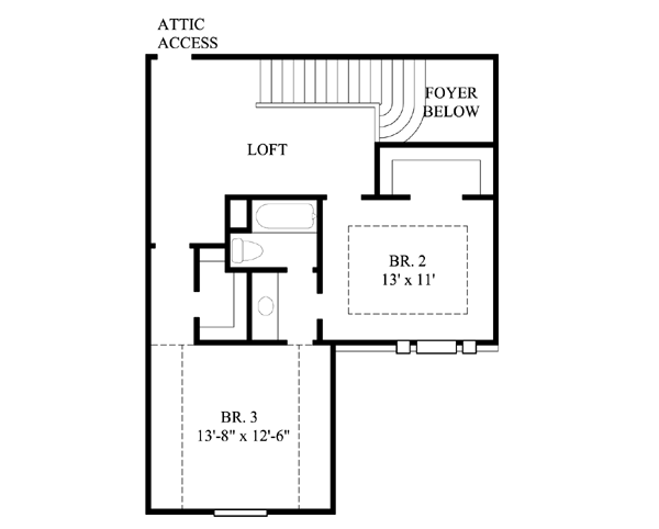 upper floor house blueprint