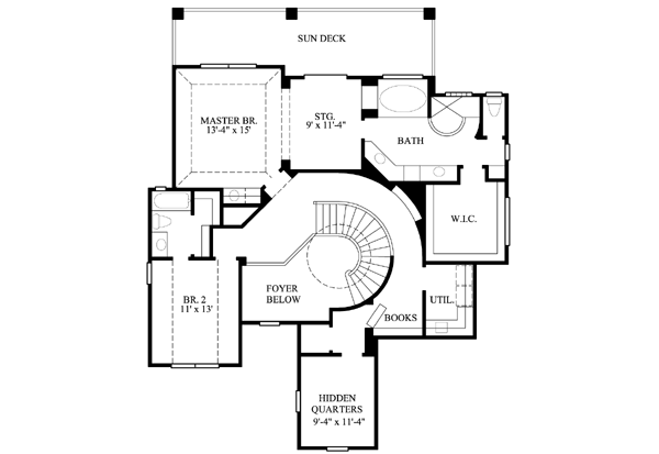 upper floor house blueprint