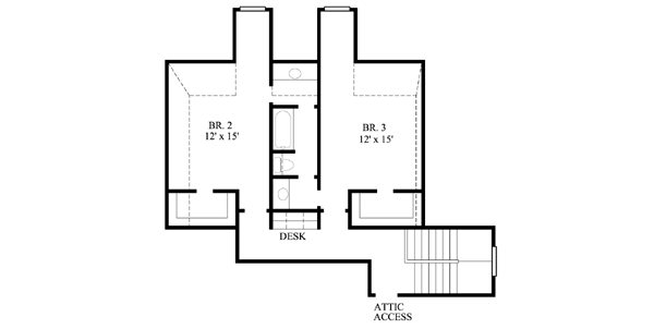 upper floor house blueprint
