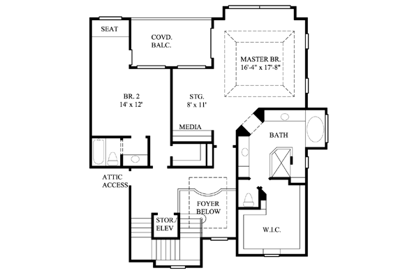 upper floor house blueprint