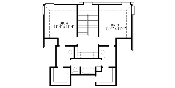 upper floor house blueprint