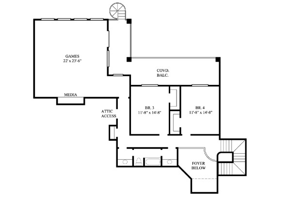 upper floor house blueprint